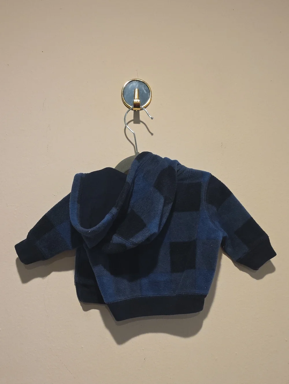 GAP Navy and Blue Hooded Zip Sweatshirt 0-3 Months